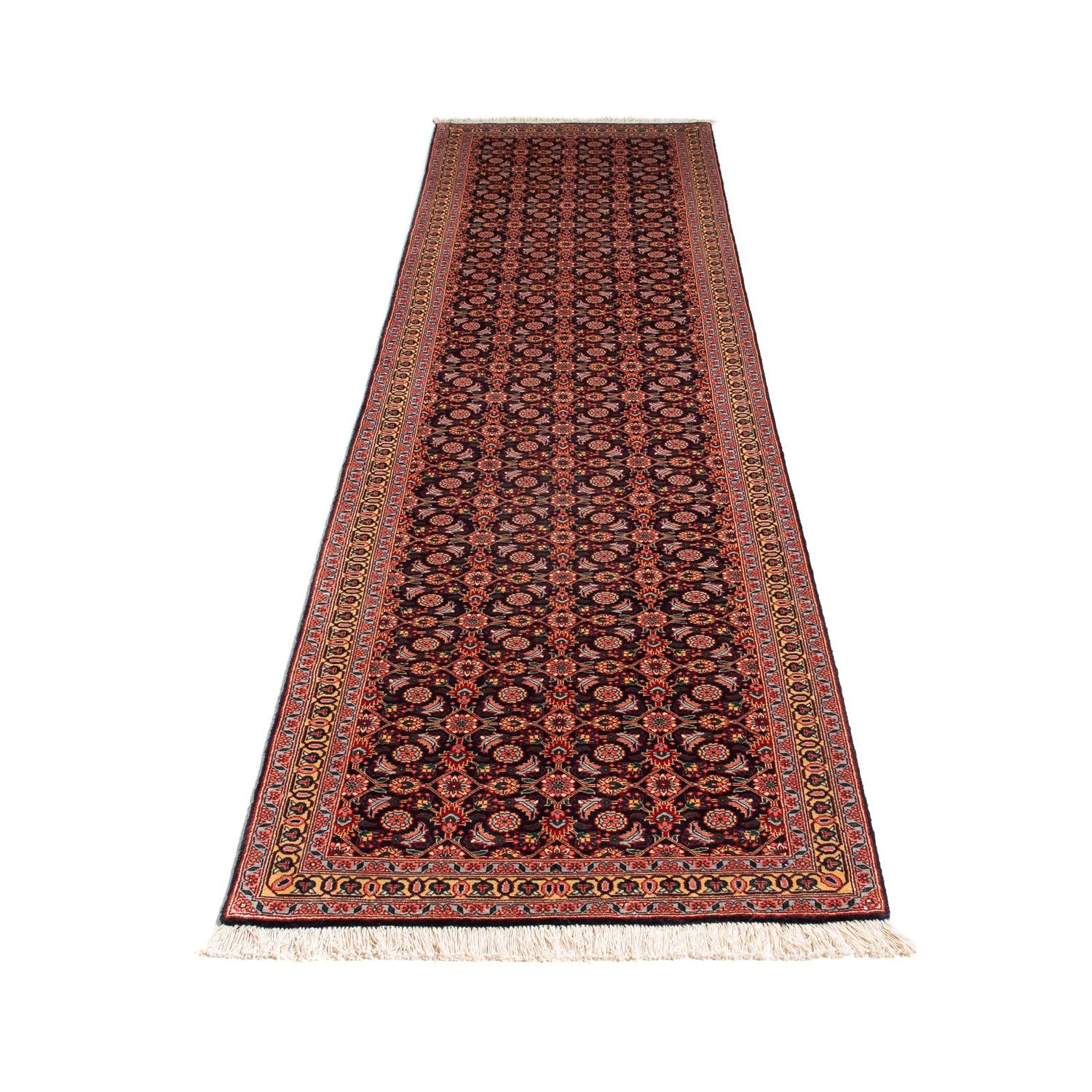 Tapis de couloir Tapis persan - Tabriz - 295 x 70 cm - marron