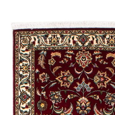 Corredor Tapete Persa - Tabriz - Royal - 312 x 77 cm - vermelho escuro