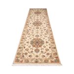 Løber Persisk tæppe - Tabriz - Royal - 330 x 86 cm - beige