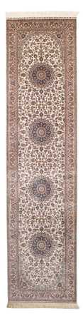 Runner Oriental Carpet - Hereke - 307 x 78 cm - mörkröd