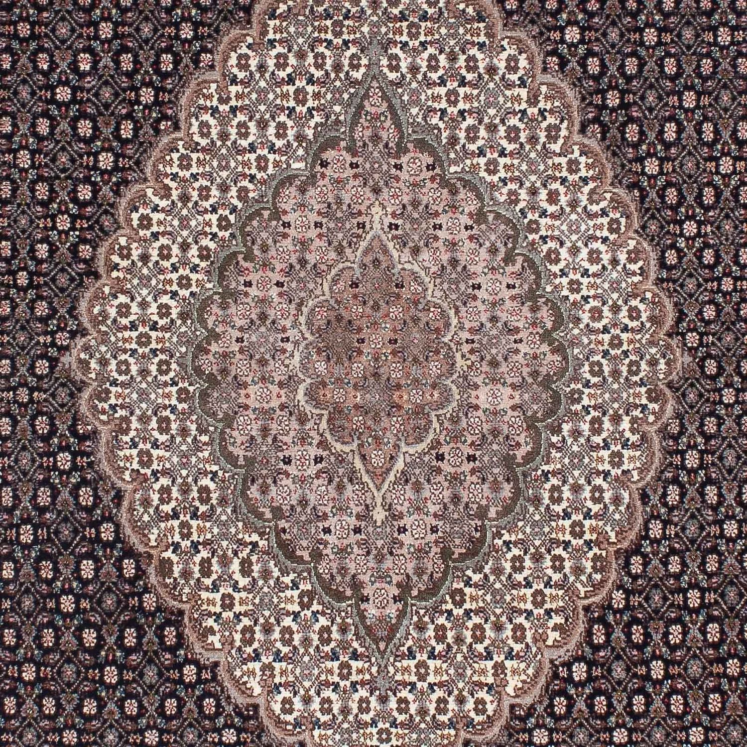 Tapis persan - Tabriz - 209 x 152 cm - marron clair