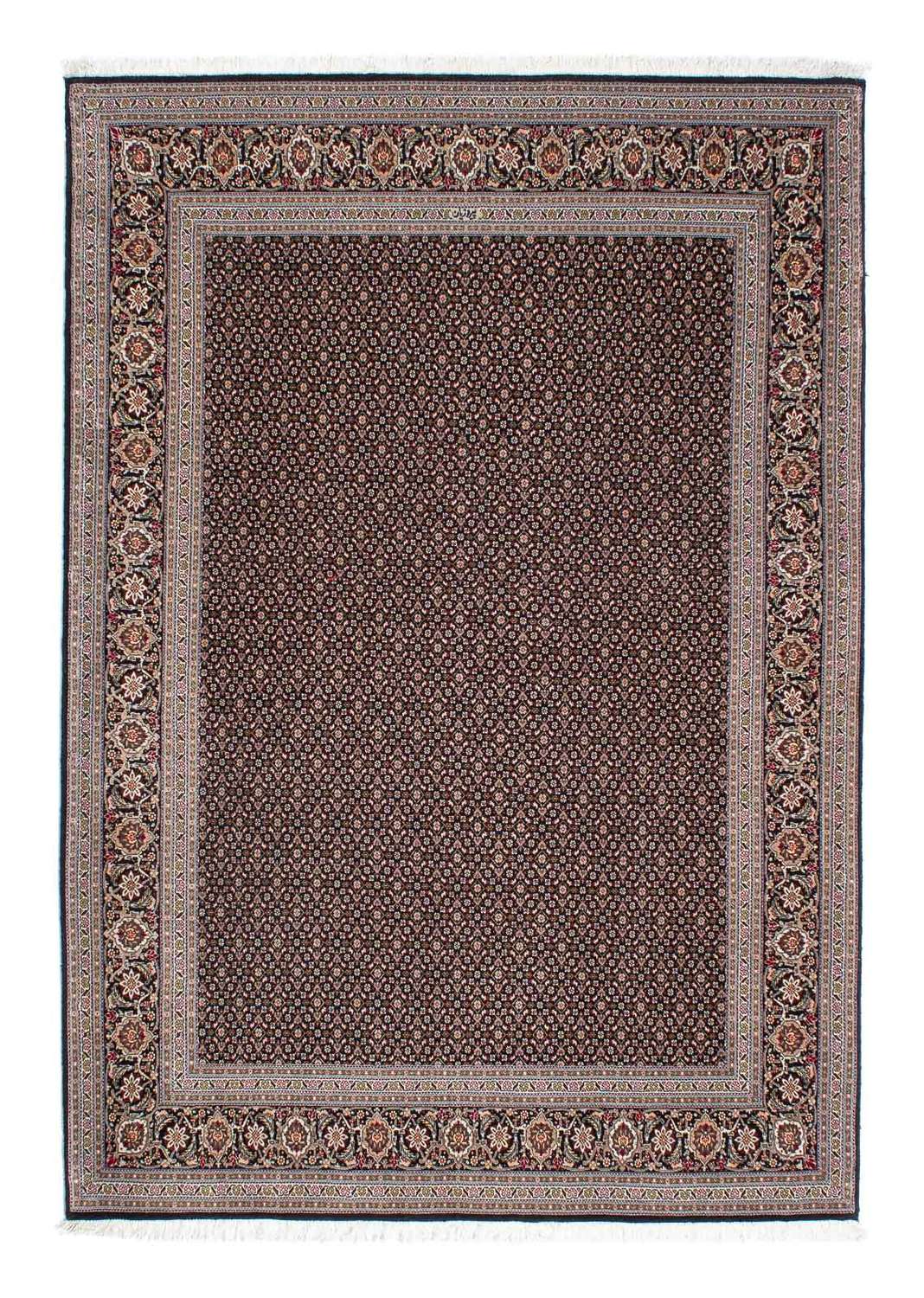 Persisk teppe - Tabriz - 215 x 151 cm - mørkeblå