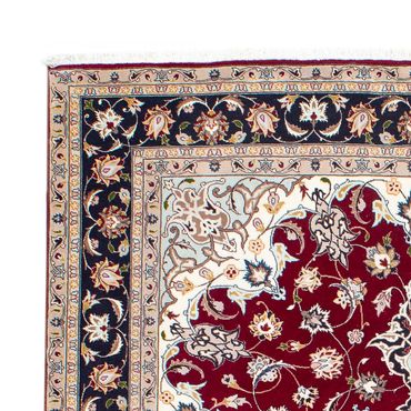 Alfombra Persa - Tabriz - Real - 195 x 153 cm - rojo oscuro