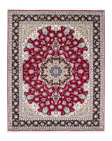 Tapis persan - Tabriz - Royal - 197 x 153 cm - rouge foncé