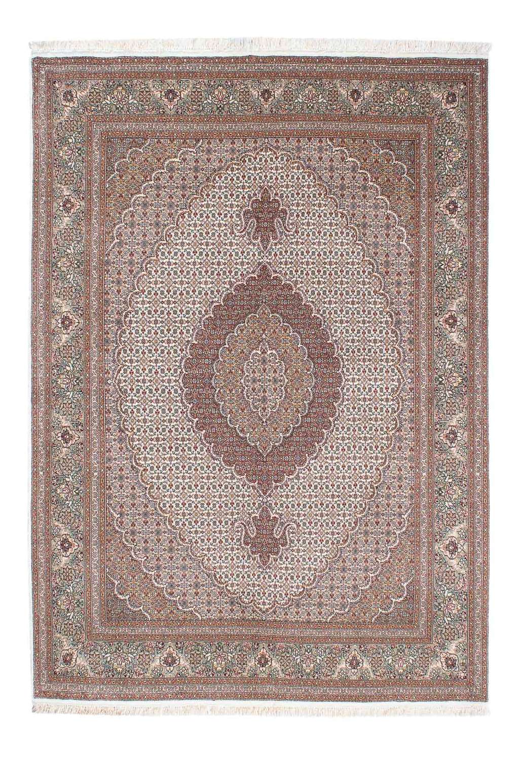 Tapis persan - Tabriz - 210 x 152 cm - beige