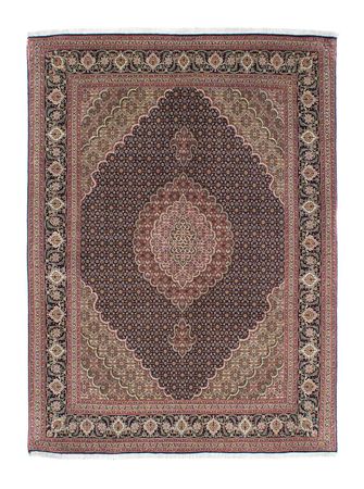 Tapis persan - Tabriz - 205 x 150 cm - marron clair