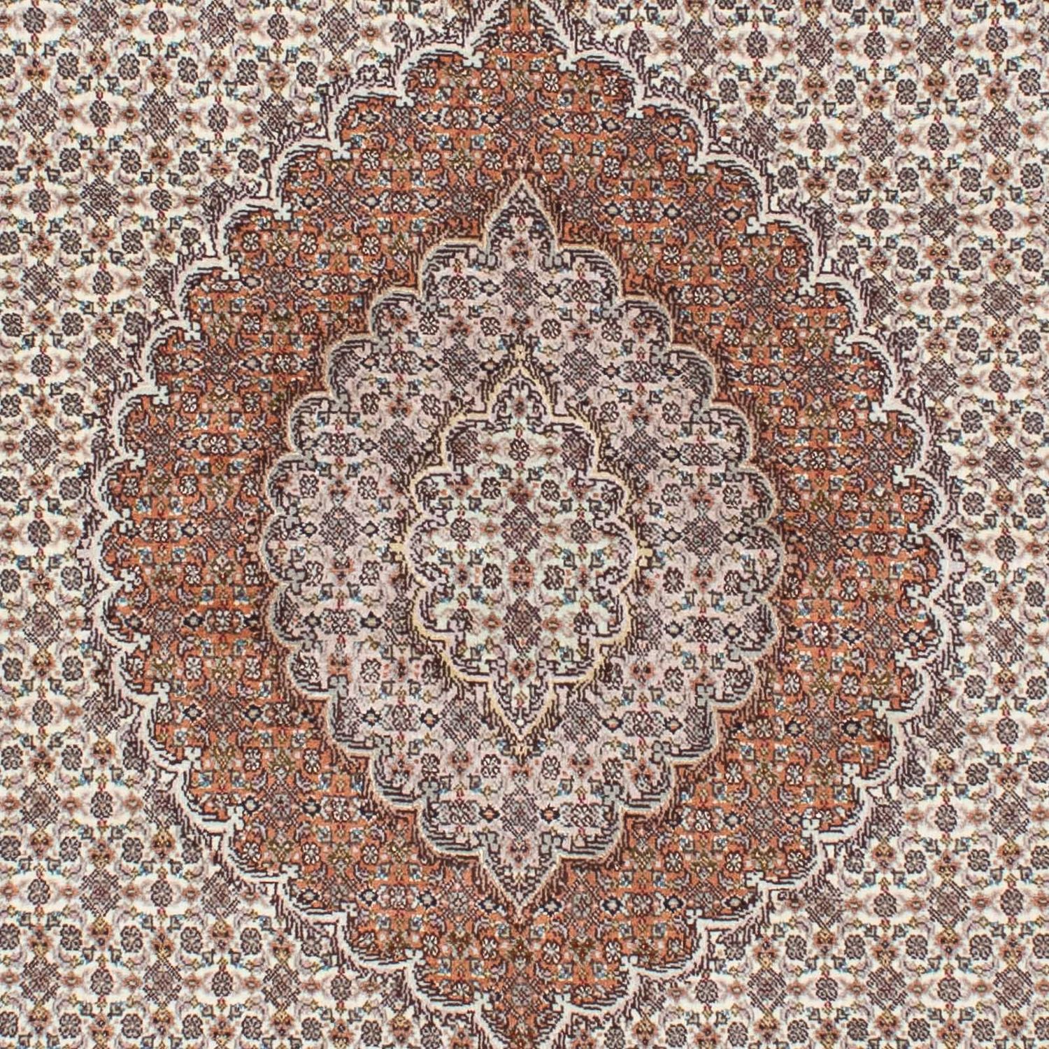 Dywan perski - Tabriz - 203 x 146 cm - jasnobrązowy