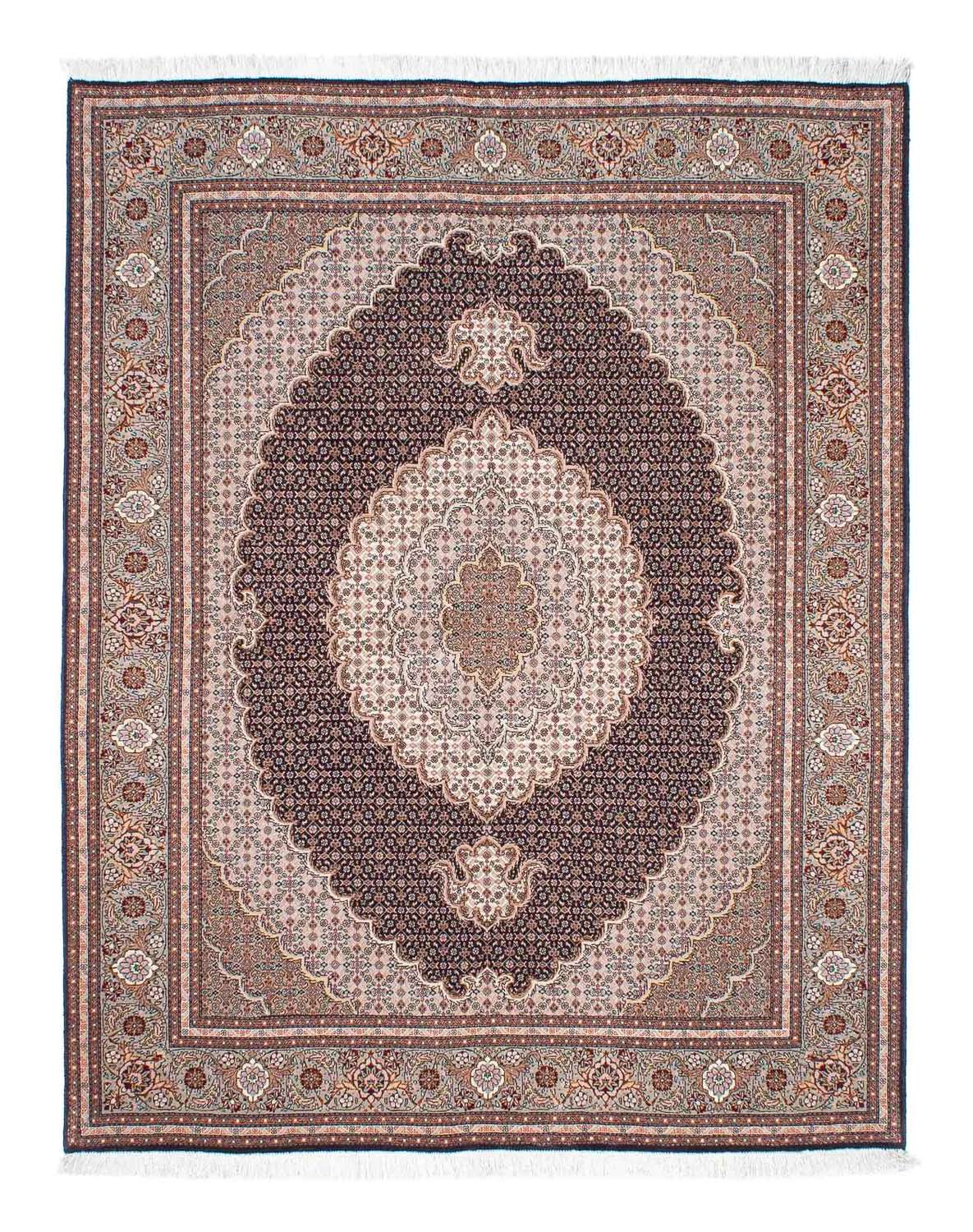 Tapete Persa - Tabriz - 187 x 150 cm - castanho claro
