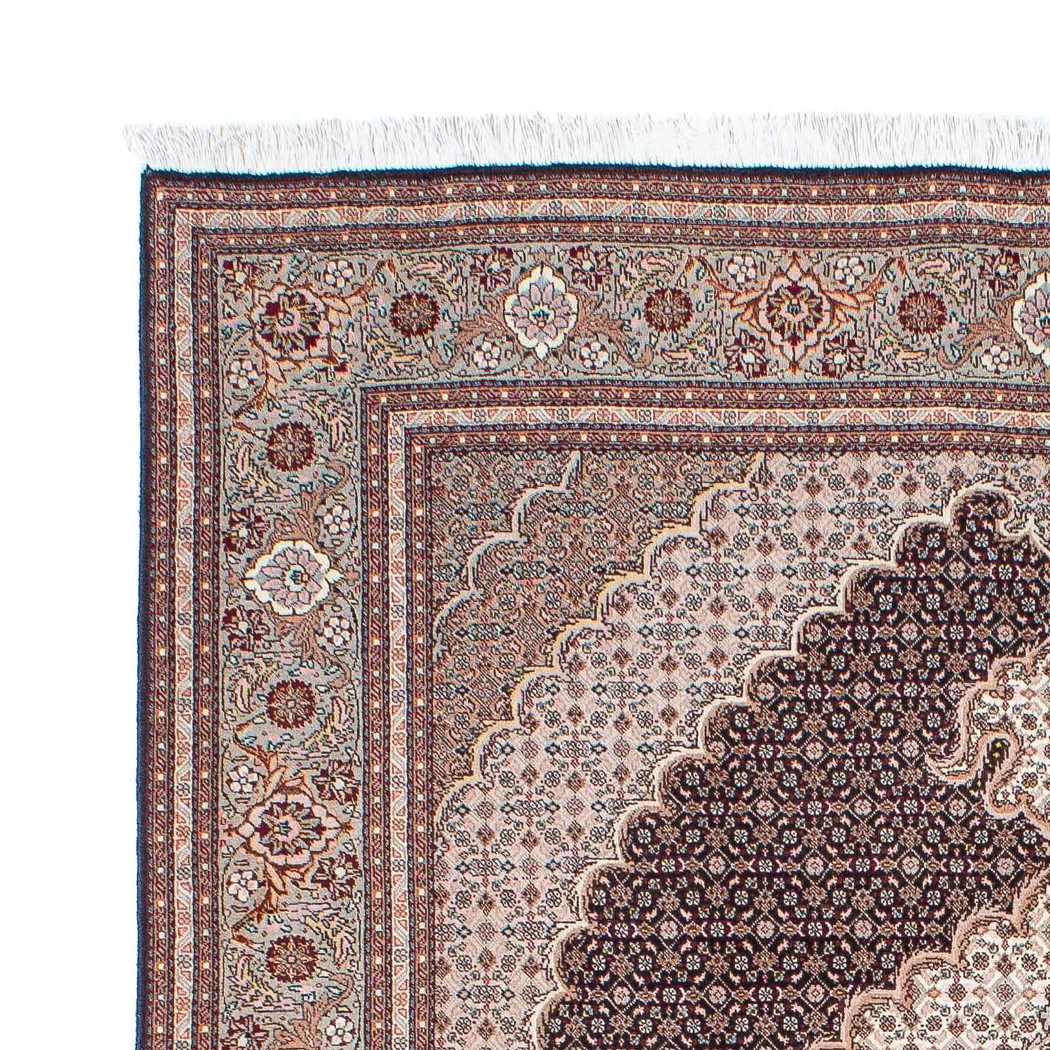 Perský koberec - Tabríz - 187 x 150 cm - světle hnědá