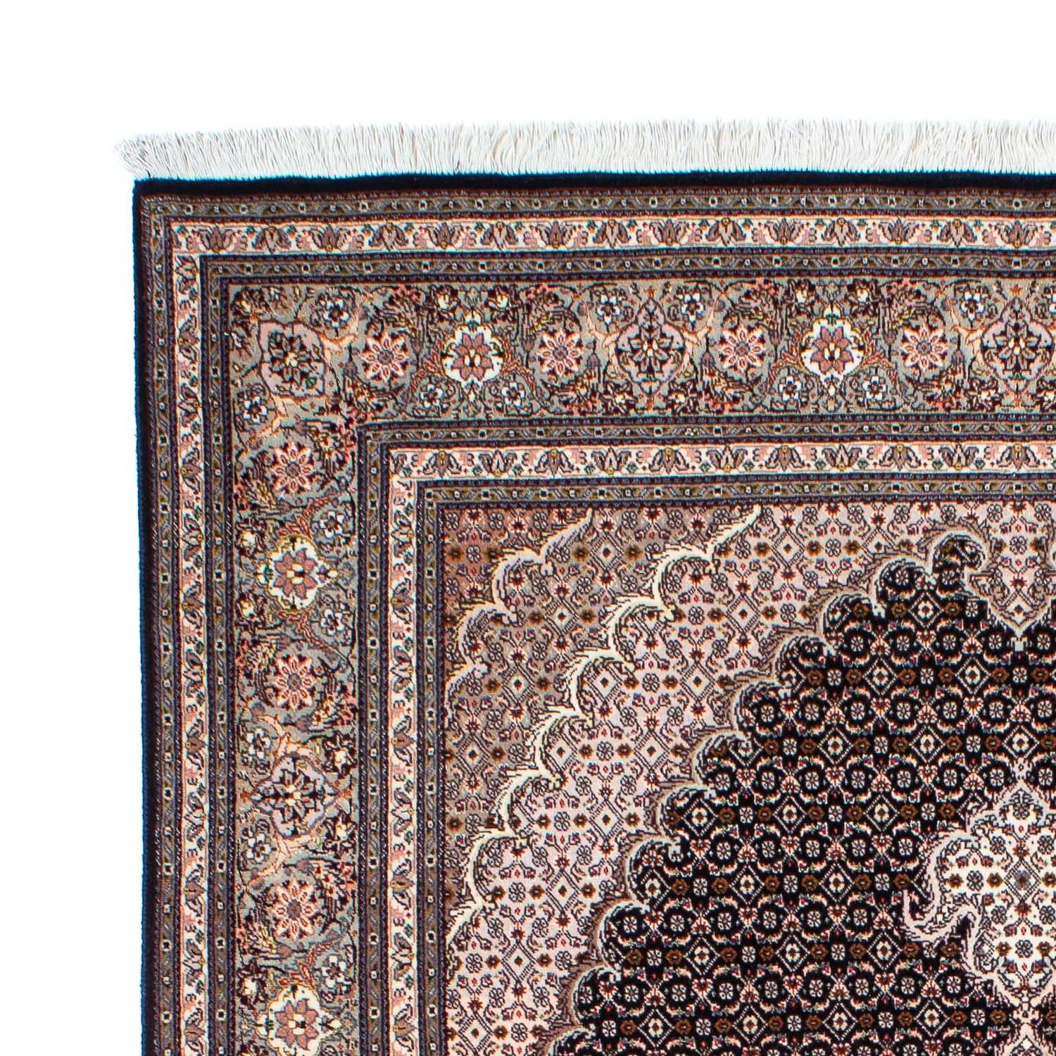 Tapis persan - Tabriz - Royal - 208 x 150 cm - marron clair