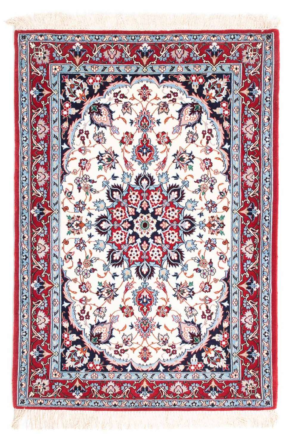 Persisk tæppe - Isfahan - Premium - 121 x 82 cm - beige