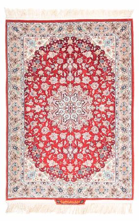 Dywan perski - Isfahan - Premium - 119 x 84 cm - czerwony