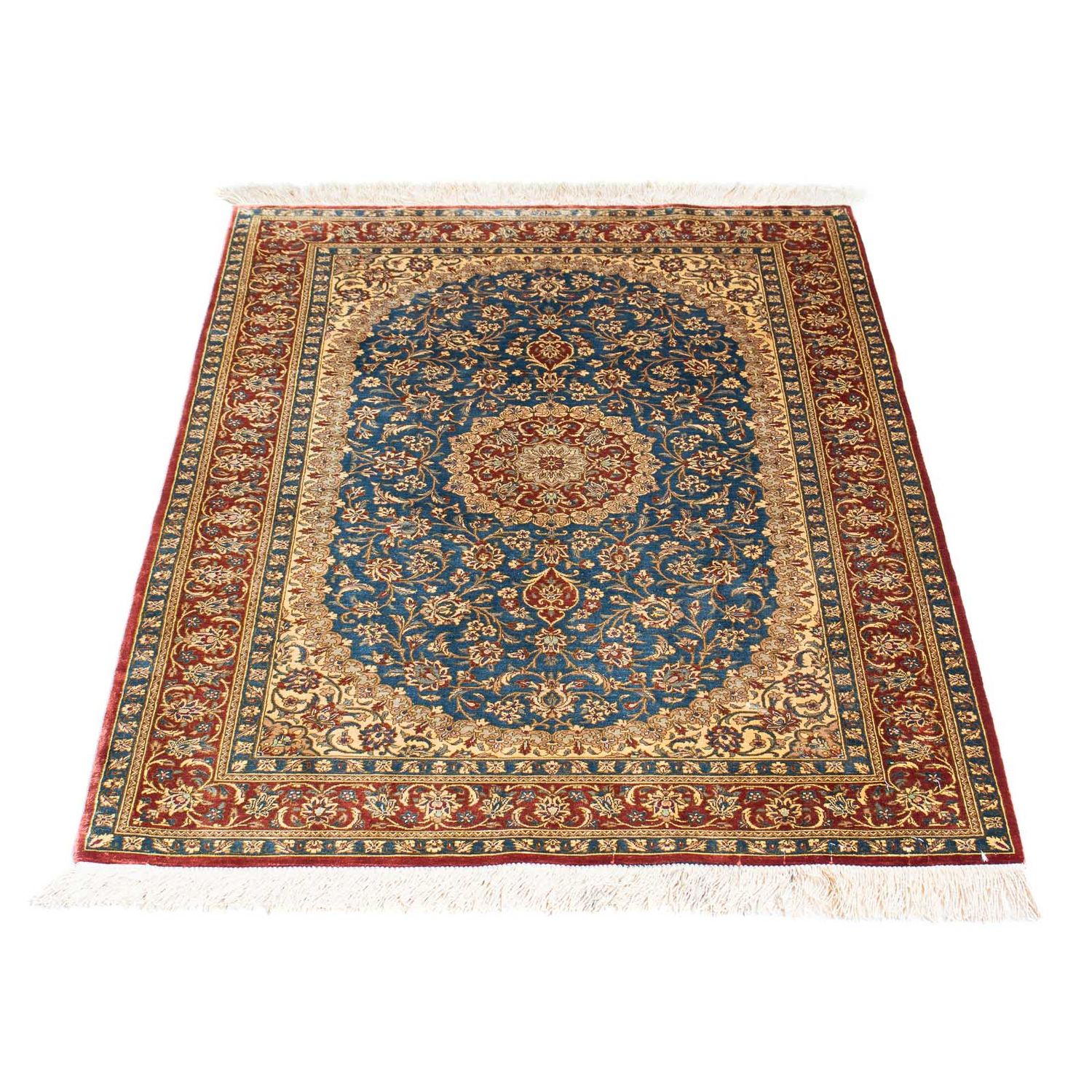 Perser Rug - Ghom - 117 x 80 cm - turquoise