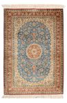 Tapis persan - Ghom - 117 x 80 cm - turquoise