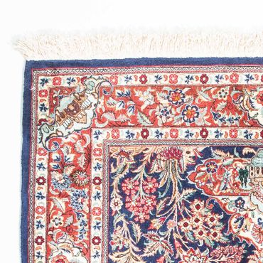 Tapis persan - Ghom - 116 x 78 cm - bleu foncé