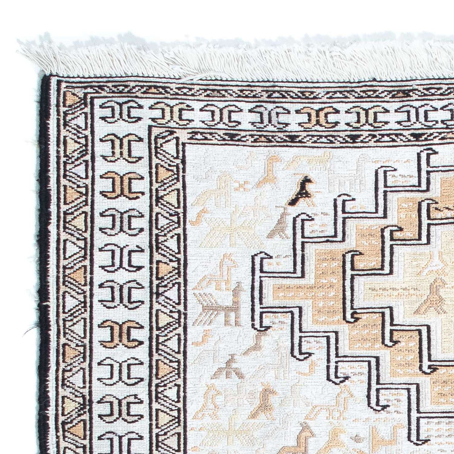 Kelimský koberec - Orientální - 95 x 71 cm - béžová