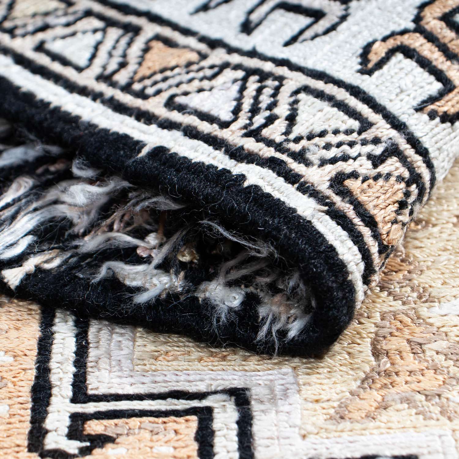 Kelim Carpet - orientalisk matta - 95 x 71 cm - beige