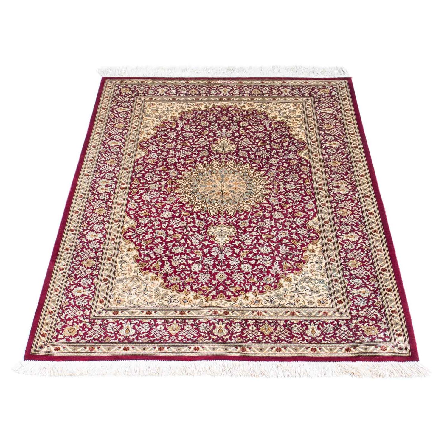 Tappeto orientale - Hereke - 122 x 76 cm - rosso scuro