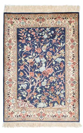 Perser Rug - Ghom - 110 x 77 cm - dark blue