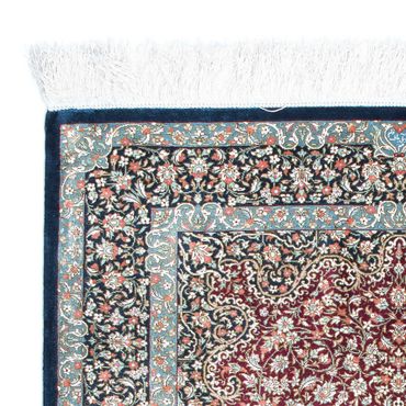 Tapis persan - Ghom - 116 x 78 cm - bleu foncé