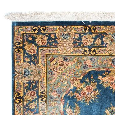 Tapis persan - Ghom - 121 x 80 cm - bleu foncé