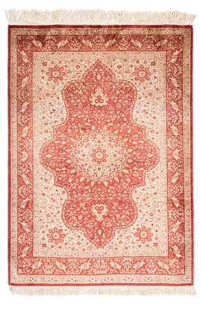 Oriental Carpet - Hereke - 122 x 69 cm - mörkröd