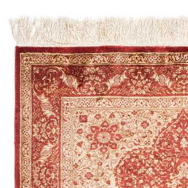 Tappeto orientale - Hereke - 122 x 69 cm - rosso scuro