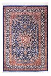 Tapis persan - Ghom - 117 x 78 cm - bleu foncé