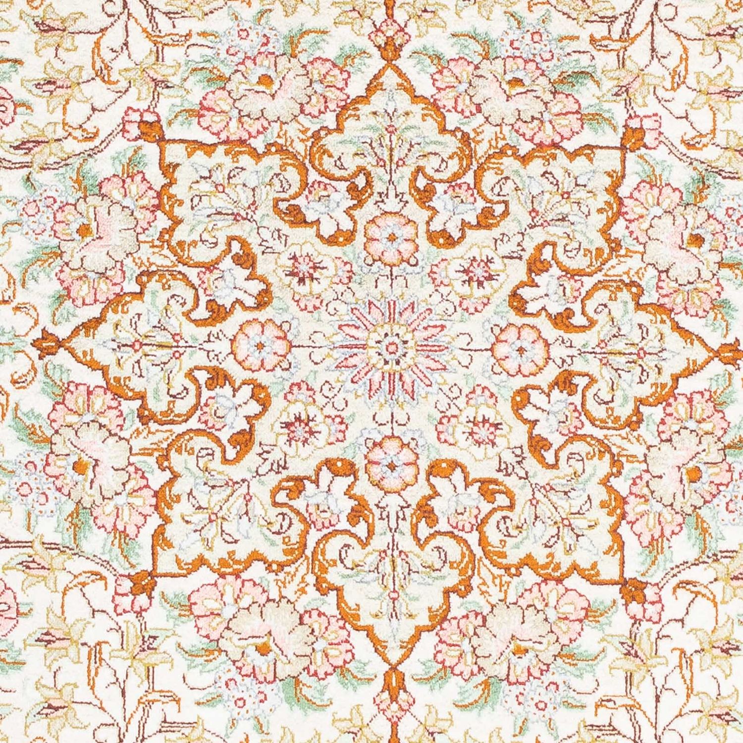 Alfombra persa - Ghom - 117 x 81 cm - beige