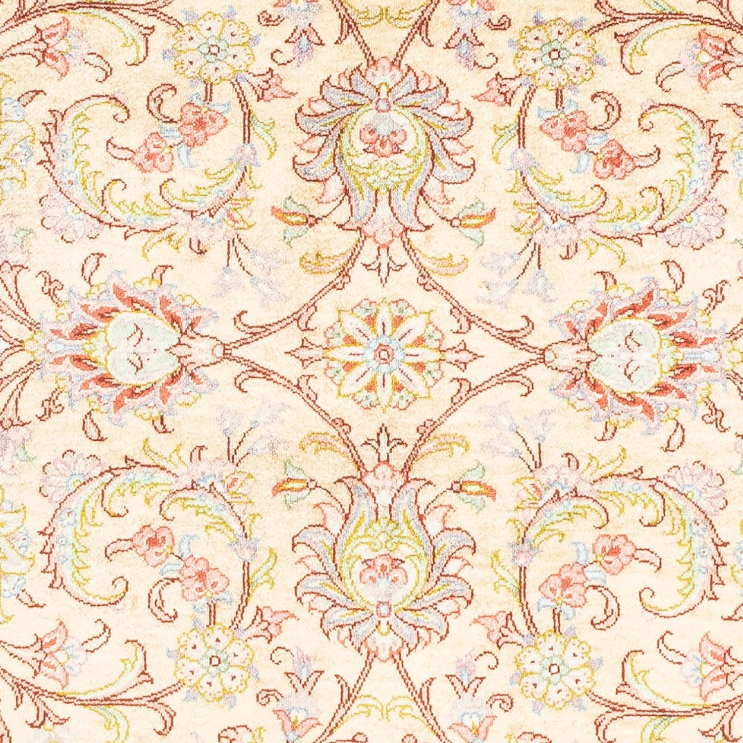 Alfombra persa - Ghom - 123 x 83 cm - beige