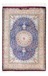 Tapis persan - Ghom - 117 x 79 cm - rouge foncé