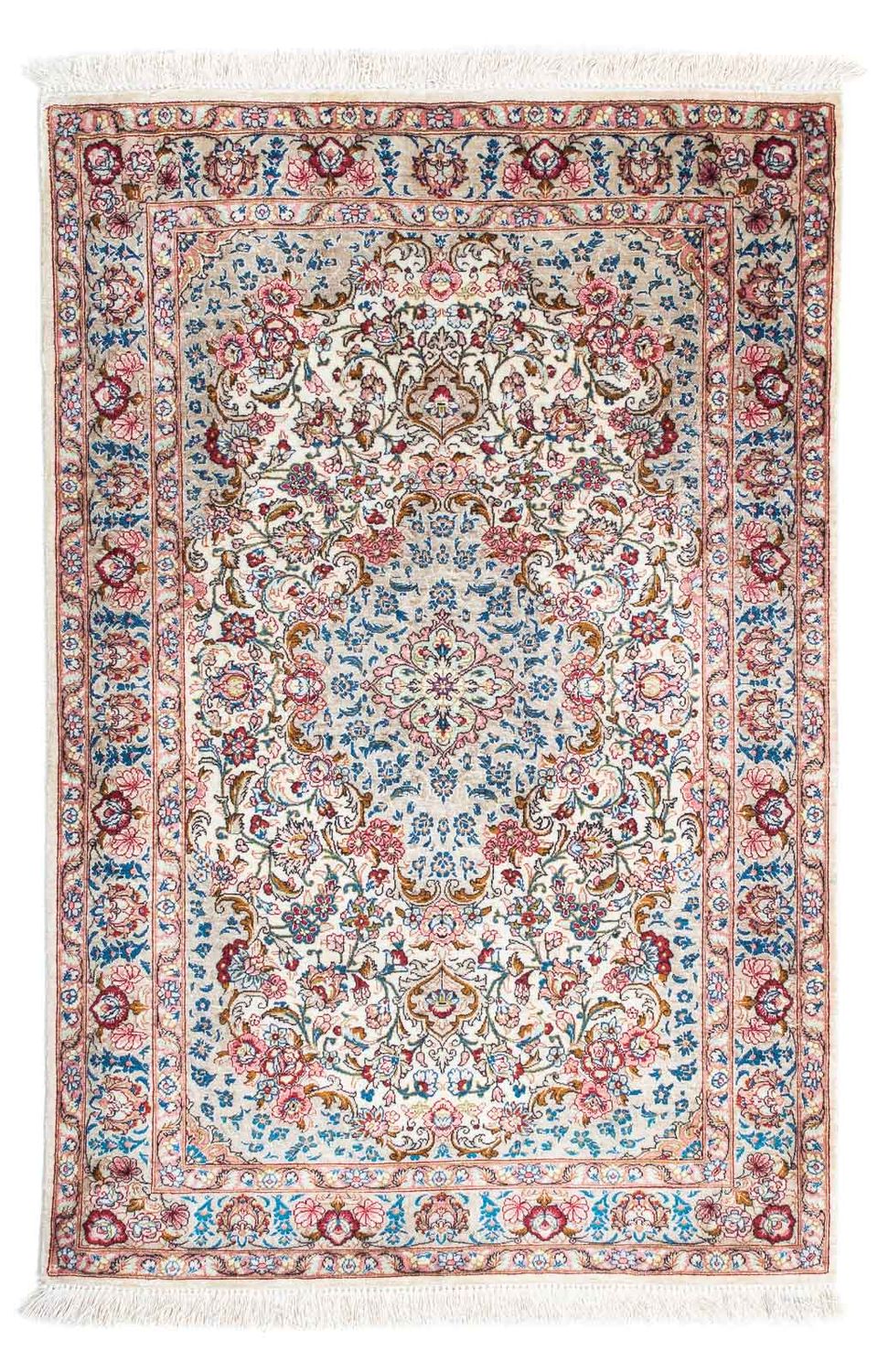 Tapis persan - Ghom - 120 x 80 cm - beige