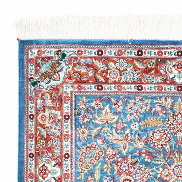 Tapis persan - Ghom - 119 x 81 cm - bleu clair