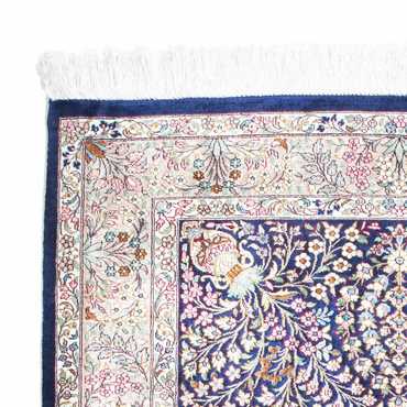 Tapis persan - Ghom - 119 x 82 cm - bleu foncé