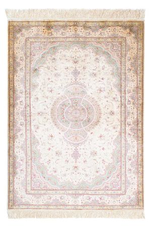 Alfombra persa - Ghom - 143 x 103 cm - beige