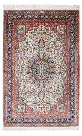 Perzisch tapijt - Ghom - 155 x 104 cm - beige