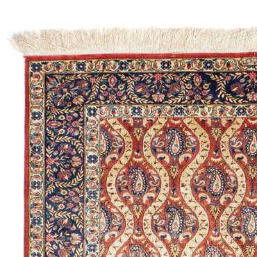 Tapis persan - Ghom - 150 x 98 cm - rouge