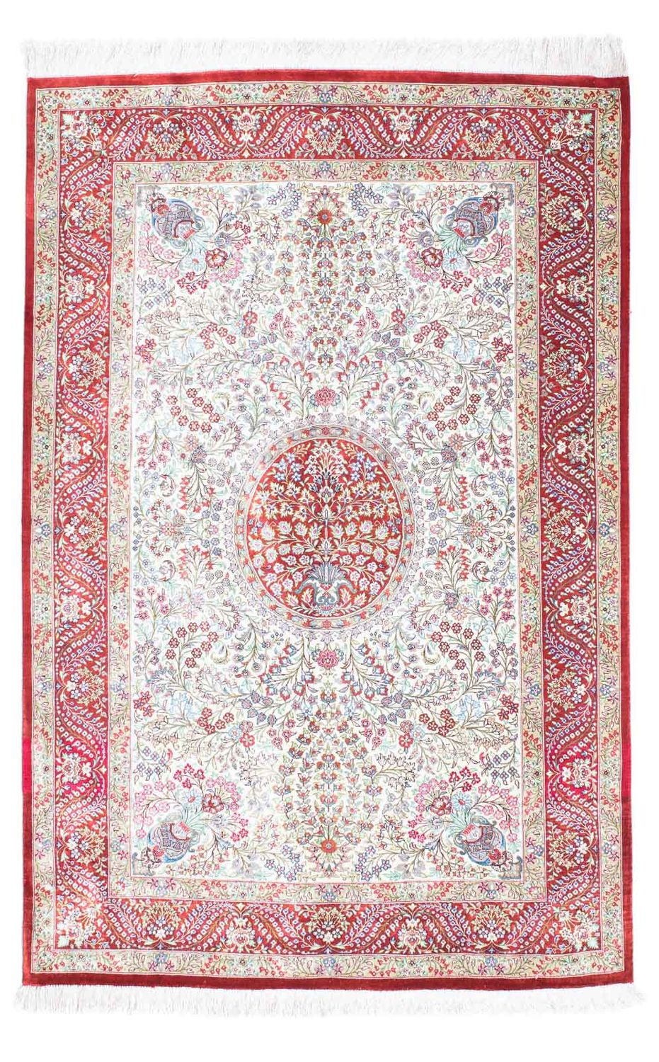 Perzisch tapijt - Ghom - 159 x 102 cm - rood