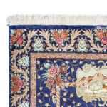 Perzisch tapijt - Ghom - 147 x 100 cm - donkerblauw