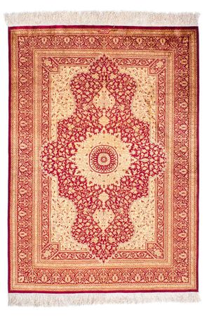 Tappeto Persero - Ghom - 147 x 102 cm - rosso scuro