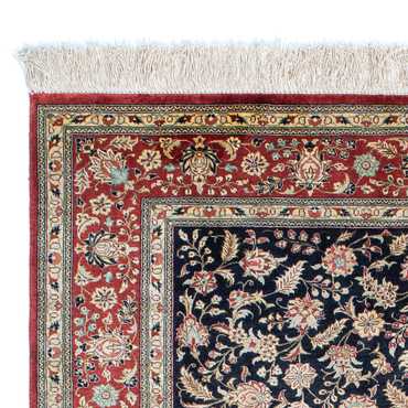 Tapis persan - Ghom - 148 x 98 cm - bleu foncé