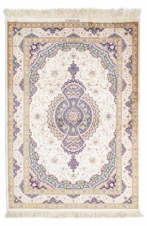 Persisk teppe - Ghom - 143 x 100 cm - beige