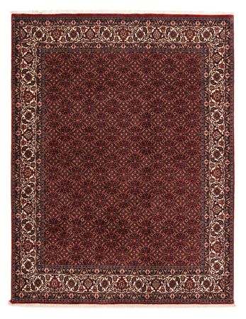 Alfombra persa - Bidjar - 254 x 198 cm - rojo oscuro