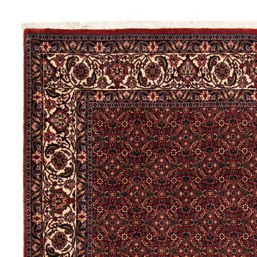 Alfombra persa - Bidjar - 254 x 198 cm - rojo oscuro