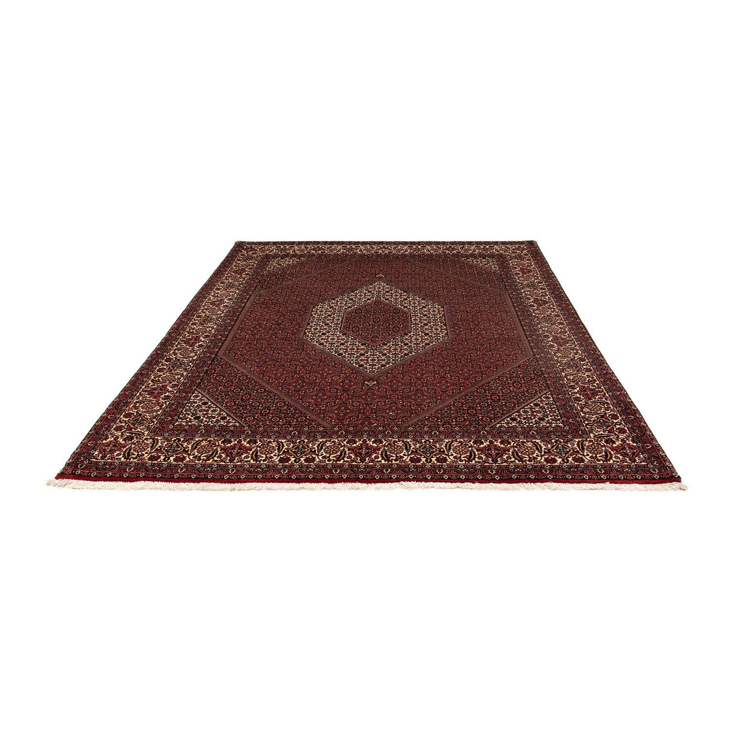 Perser Rug - Bidjar - 252 x 208 cm - dark red