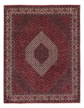 Tapis persan - Bidjar - 252 x 203 cm - rouge foncé