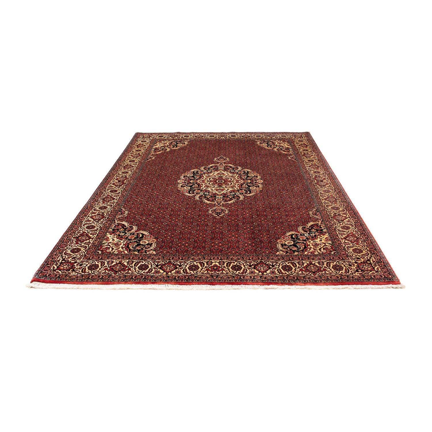 Tapis persan - Bidjar - 272 x 204 cm - rouge foncé