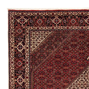 Tapis persan - Bidjar - 261 x 206 cm - rouge foncé