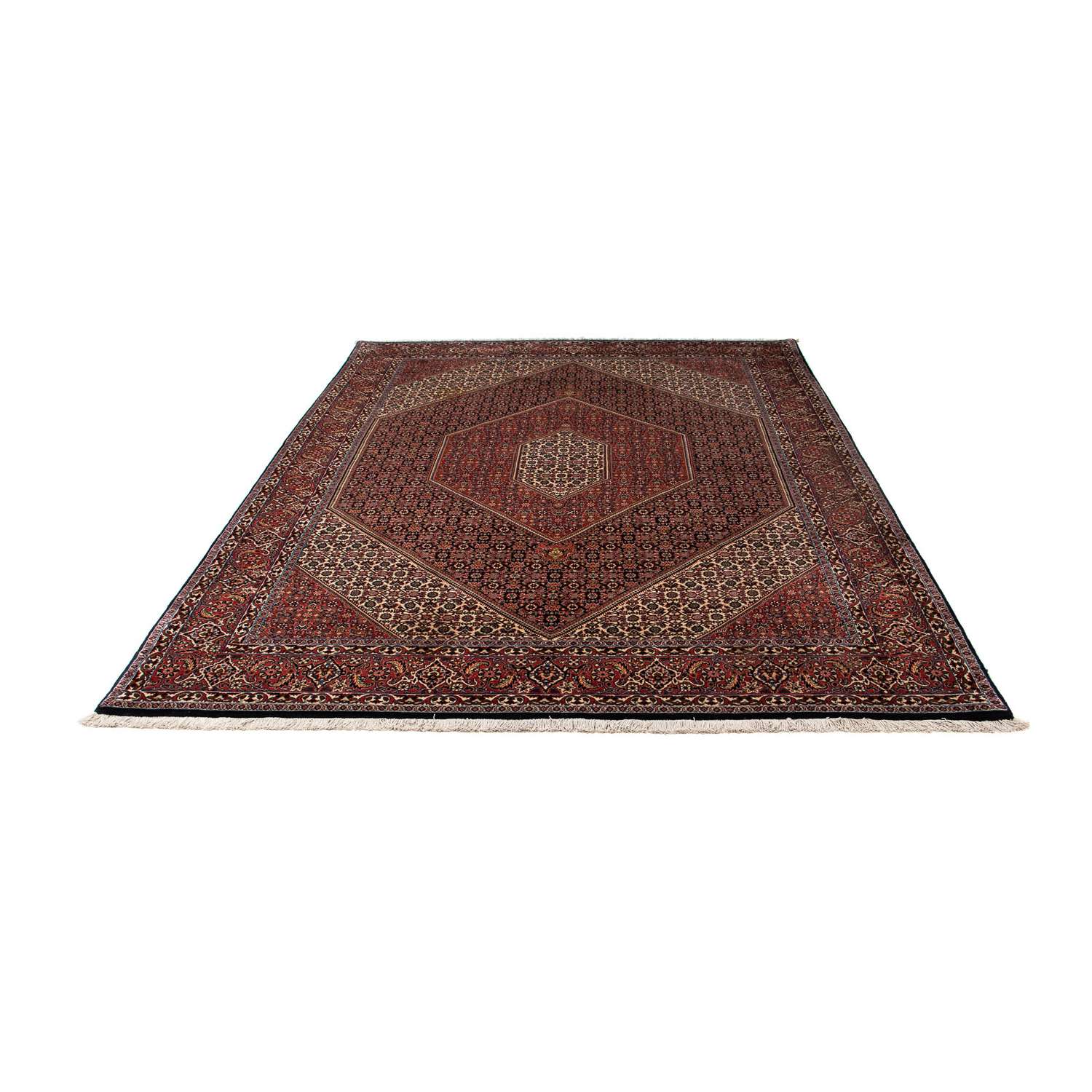 Perský koberec - Bijar - 272 x 198 cm - hnědá