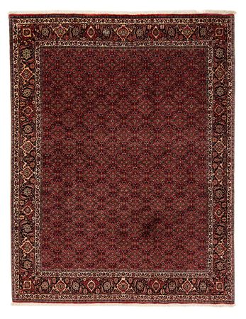 Tapis persan - Bidjar - 246 x 200 cm - rouge foncé